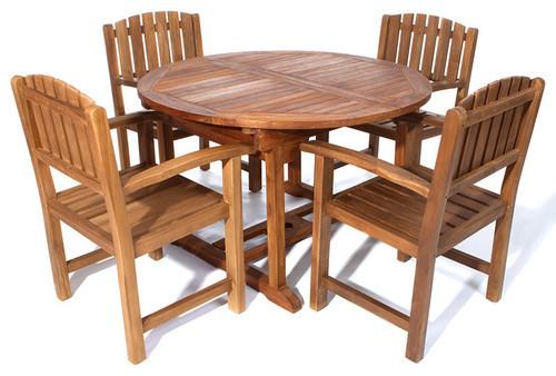 All Things Cedar 5pc. Oval Dining Chair Set