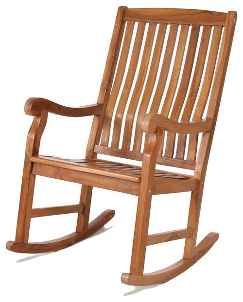 All Things Cedar Teak Rocking Chair