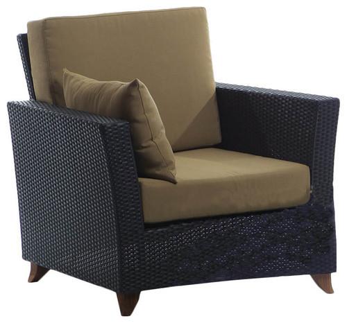 All Things Cedar Rattan Deep Seating Arm Chair