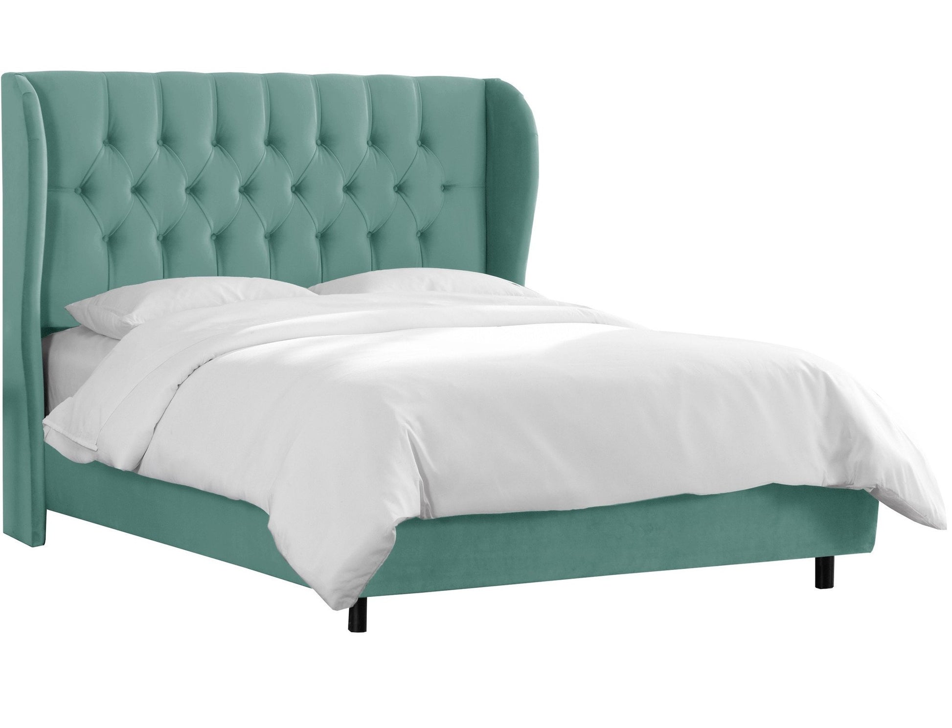 Skyline Furniture King Tufted Wingback Bed