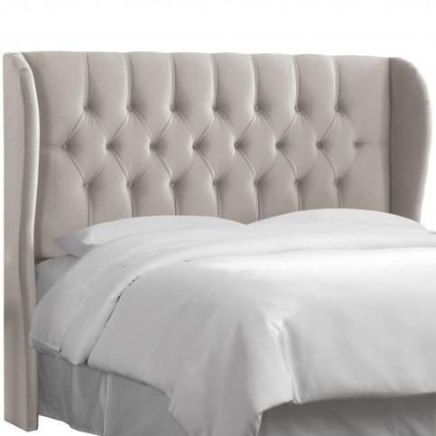 Skyline Furniture Queen Tufted Wingback Bed