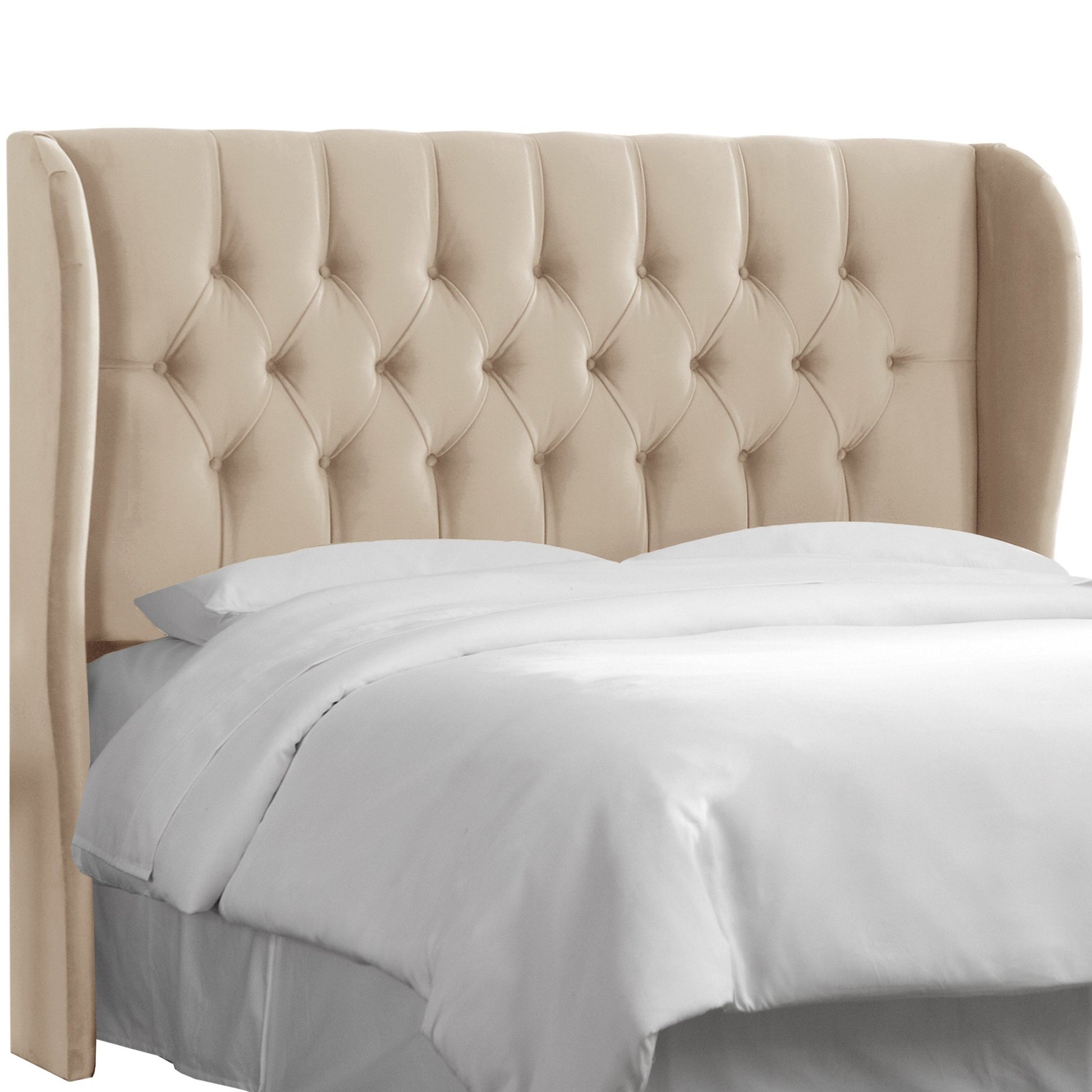 Skyline Furniture California King Tufted Wingback Headboard