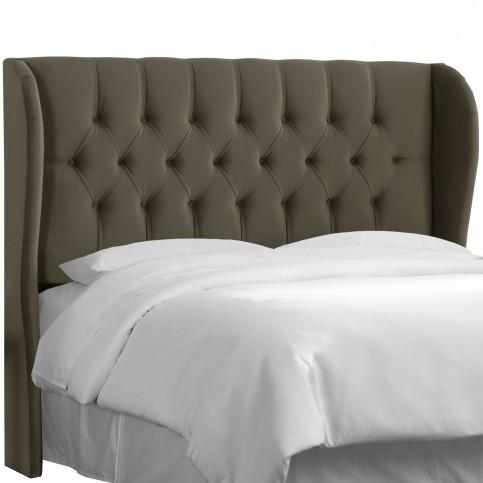 Skyline Furniture Queen Tufted Wingback Bed