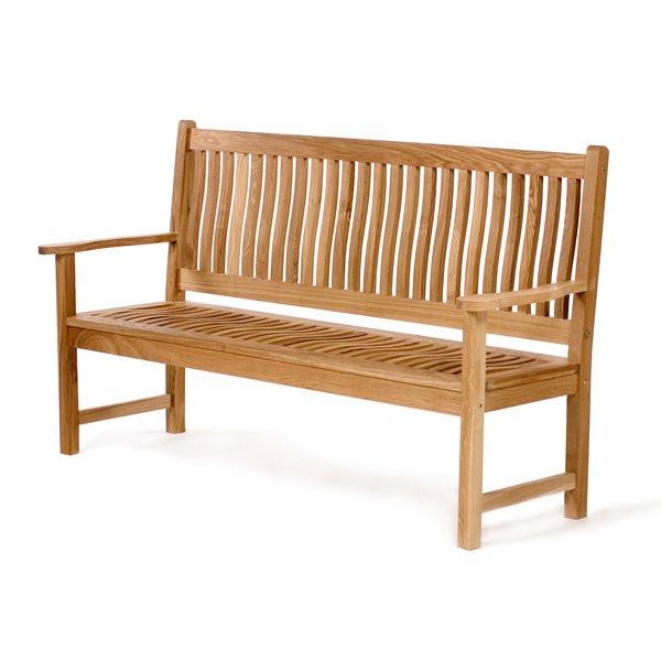 All Things Cedar Teak Wave Bench