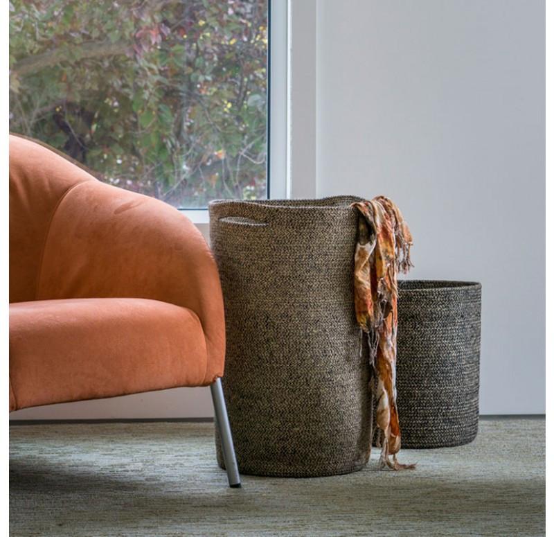 Gold Leaf Design Group Cylinder Basket - Set/2