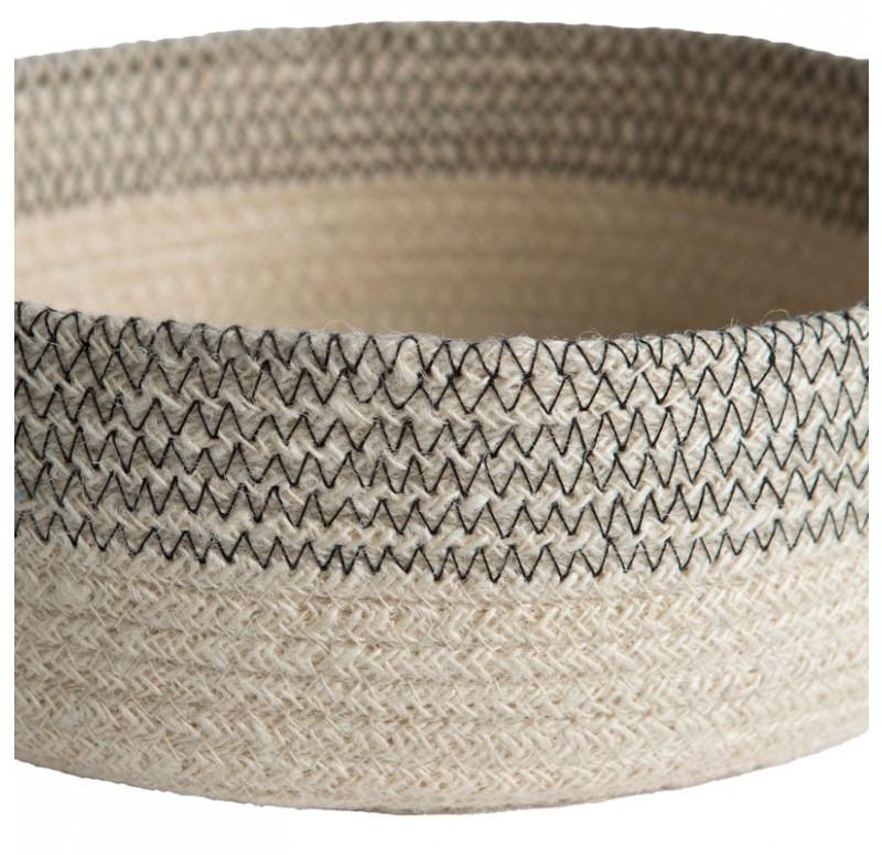 Gold Leaf Design Group Jute Low Cylinder Basket - Set/3