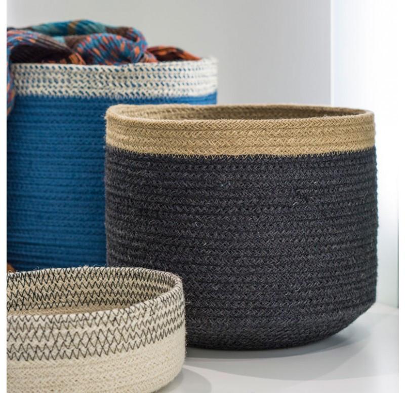 Gold Leaf Design Group Black Tapered Basket - Set/2