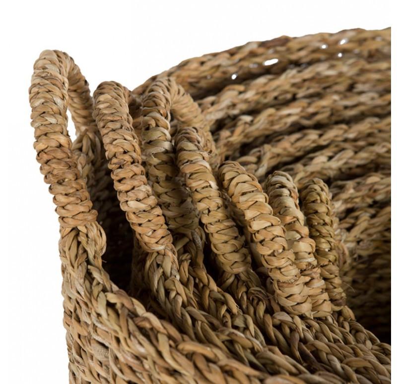 Gold Leaf Design Group Cattail Basket - Set/7