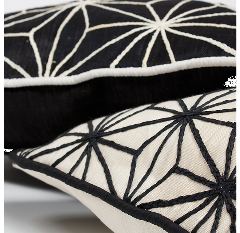 Gold Leaf Design Group Pillow Cover Black Geo