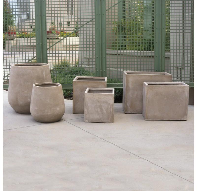 Gold Leaf Design Group Urbano Bell Fiber Clay Planters - Set/2