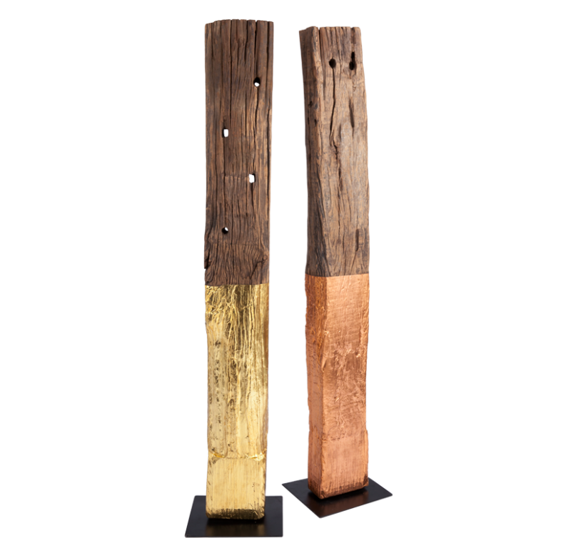 Gold Leaf Design Group Cladded Floor Sculpture