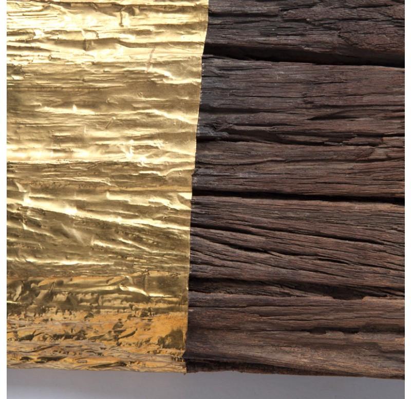 Gold Leaf Design Group Cladded Wall Sculpture