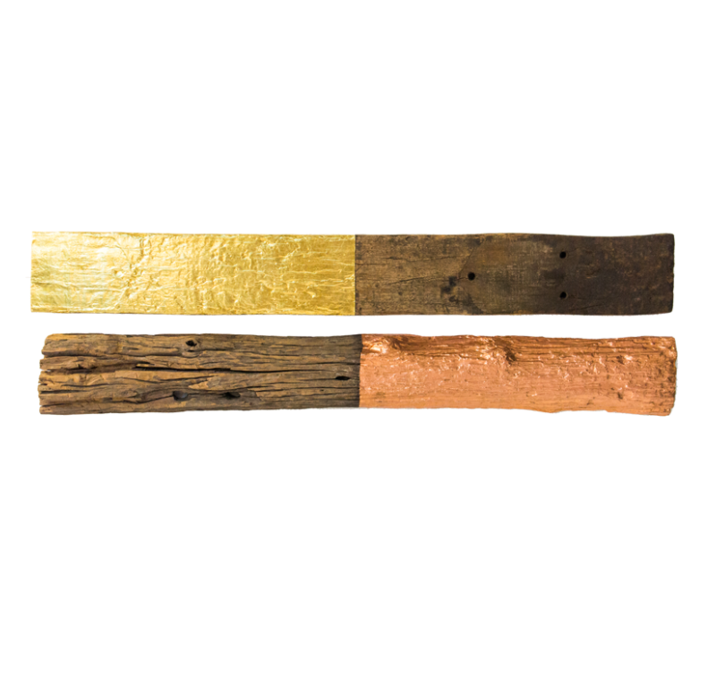 Gold Leaf Design Group Cladded Wall Sculpture