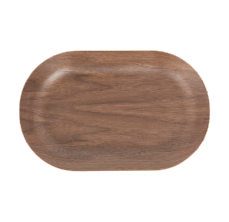 Gold Leaf Design Group Wood Oblong Tray With White Bottom - Set of 3