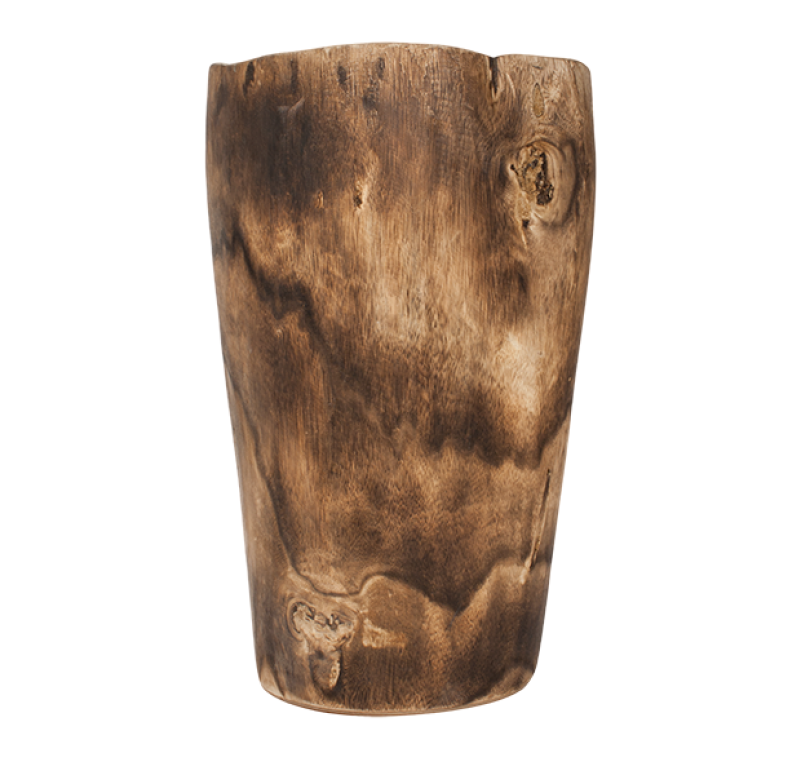 Gold Leaf Design Group Burned Wood Vases