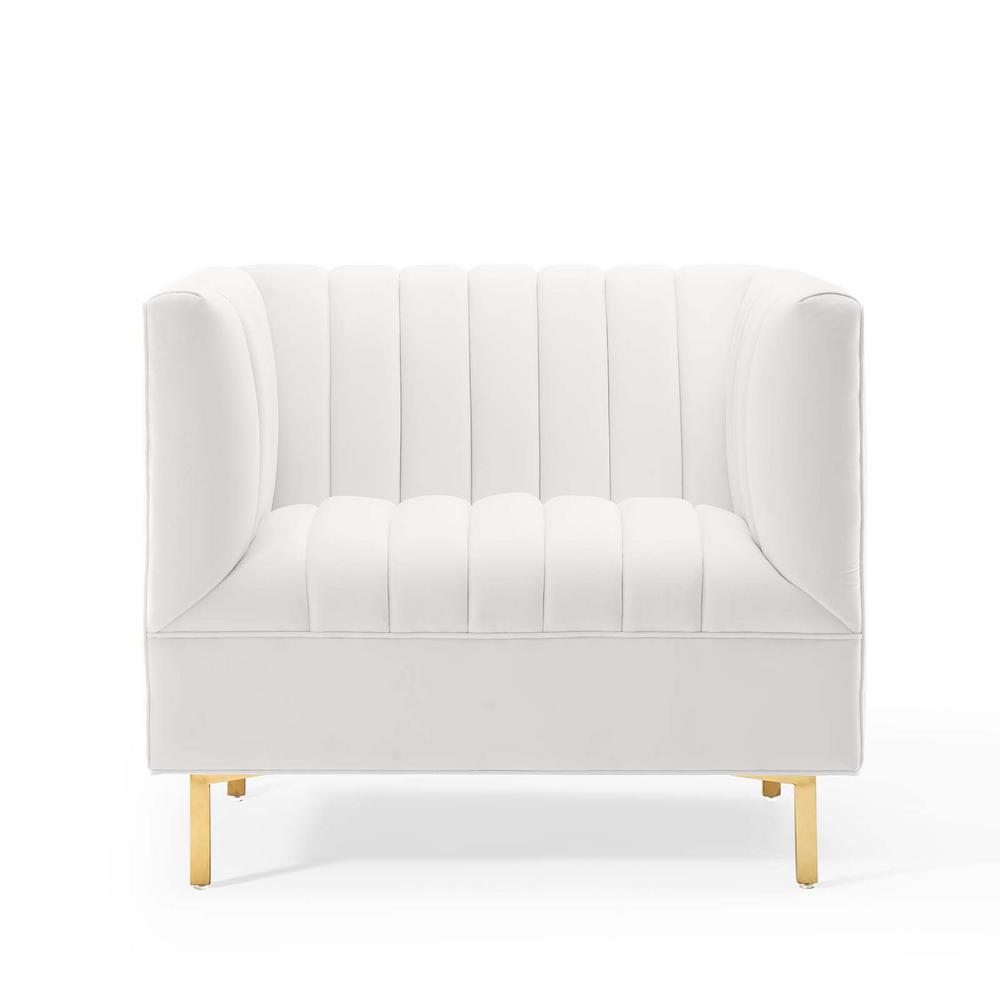 Modway Shift Channel Tufted Performance Velvet Armchair | Armchairs | Modishstore-31