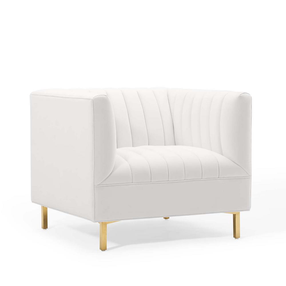 Modway Shift Channel Tufted Performance Velvet Armchair | Armchairs | Modishstore-33