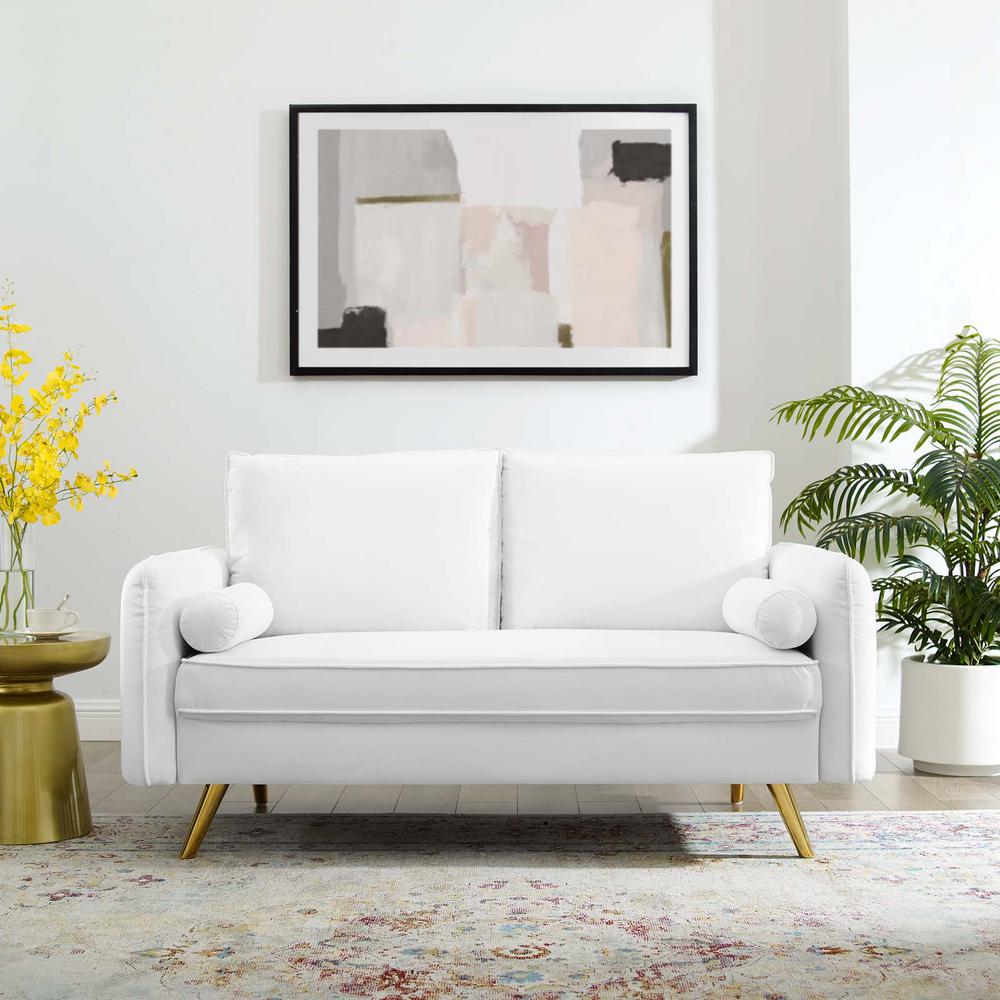 Modway Revive Performance Velvet Loveseat | Loveseats | Modishstore-28