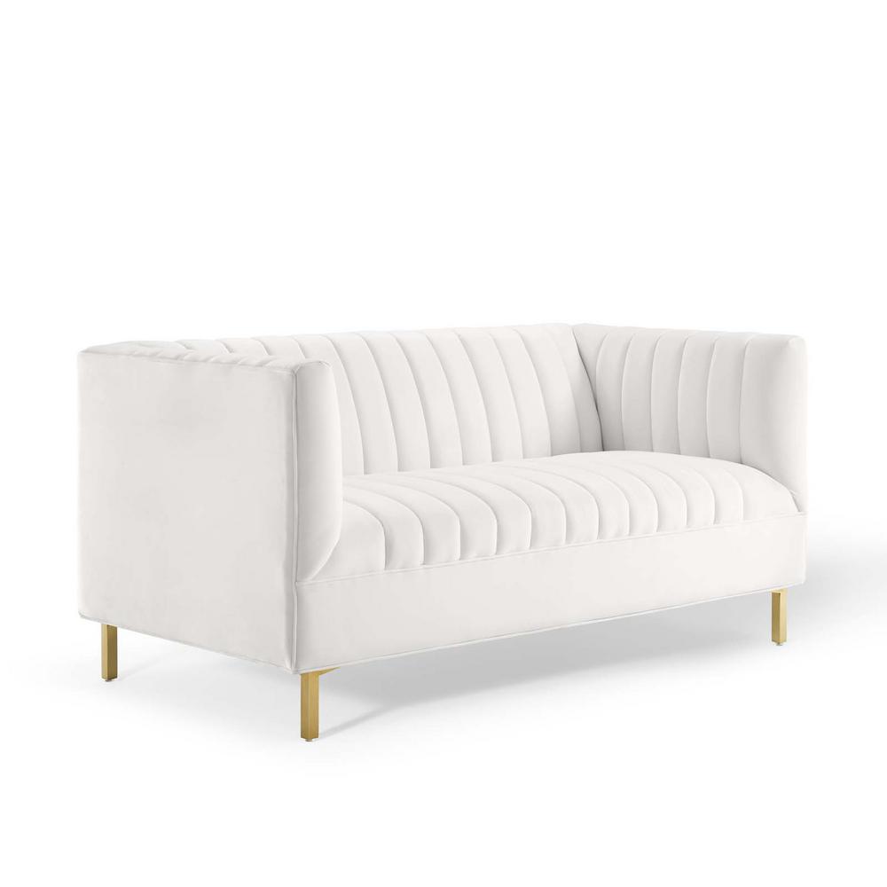 Modway Shift Channel Tufted Performance Velvet Loveseat | Loveseats | Modishstore-30