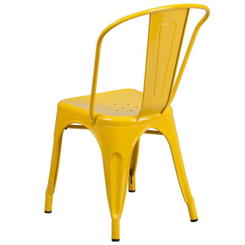 Flash Furniture Metal Indoor-Outdoor Stackable Chair